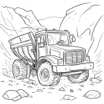 coloriage Camion à imprimer pour enfant de 9 ans