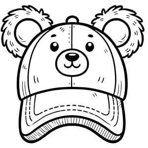 coloriage Casquette pour enfant de 2 ans