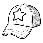 coloriage Casquette à imprimer pdf gratuit