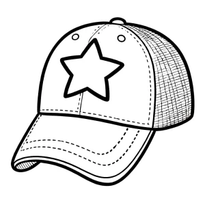 coloriage Casquette à imprimer pdf gratuit