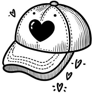 coloriage Casquette gratuit a imprimer