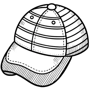 coloriage Casquette et dessin a imprimer