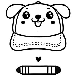 coloriage Casquette à imprimer pour enfant de 7 ans