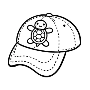 coloriage Casquette à imprimer pour enfant de 7 ans