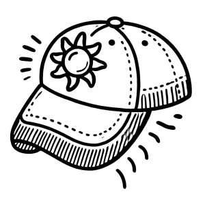 coloriage Casquette à imprimer gratuit