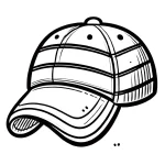 coloriage Casquette pour enfant de 3 ans