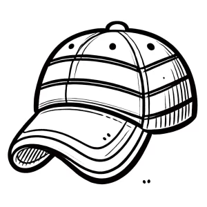 coloriage Casquette pour enfant de 3 ans