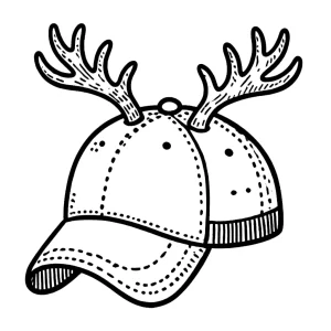 coloriage Casquette en ligne pour enfant