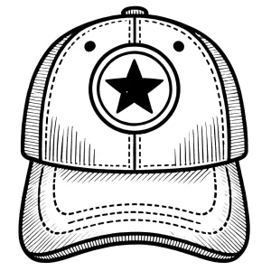 coloriage Casquette pour enfant a imprimer gratuit