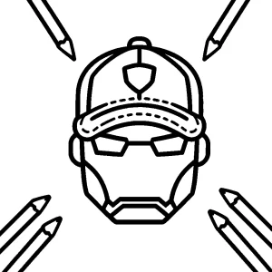 coloriage Casquette a colorier en ligne