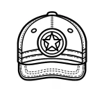 coloriage Casquette à imprimer pdf