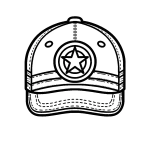 coloriage Casquette à imprimer pdf