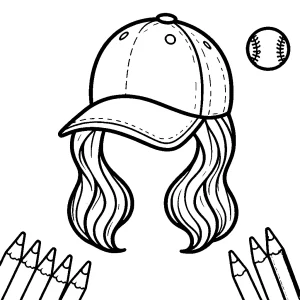 coloriage Casquette pour enfant de 6 ans