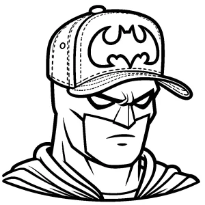 coloriage Casquette à imprimer pour enfant de 3 ans