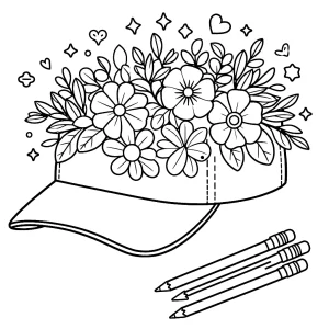coloriage Casquette pour enfant à imprimer