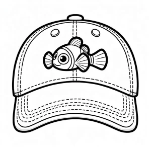 coloriage Casquette pour enfant de 4 ans