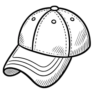 coloriage Casquette pour enfant à imprimer
