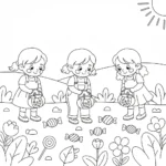 coloriage Chasse aux Bonbons a telecharger