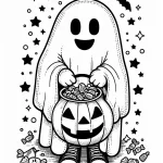 coloriage Chasse aux Bonbons et dessins