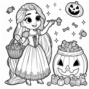 coloriage Chasse aux Bonbons a imprimer
