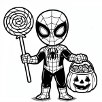 coloriage Chasse aux Bonbons a dessiner et imprimer