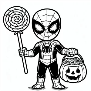coloriage Chasse aux Bonbons a dessiner et imprimer