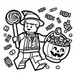 coloriage Chasse aux Bonbons pour enfants à télécharger