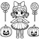 coloriage Chasse aux Bonbons pour enfants à télécharger