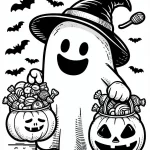 coloriage Chasse aux Bonbons a imprimer