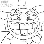 coloriage DOORS Floor 2 a colorier en ligne gratuitement