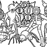 coloriage DOORS Floor 2 pour enfant de 8 ans
