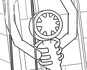 coloriage DOORS Floor 2 à imprimer a4