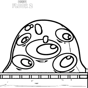 coloriage DOORS Floor 2 pour enfants