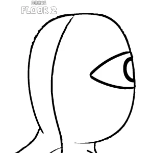 coloriage DOORS Floor 2 à imprimer gratuitement pdf