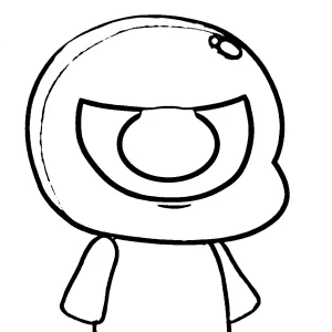 coloriage DOORS Floor 2 pour enfant a imprimer gratuit