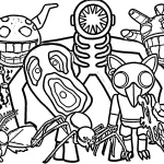 coloriage DOORS Floor 2 pour enfant de 5 ans