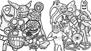 coloriage DOORS Floor 2 pour enfant