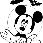 coloriage Disney Halloween pour enfant de 5 ans