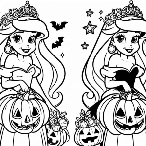 coloriage Disney Halloween a colorier en ligne
