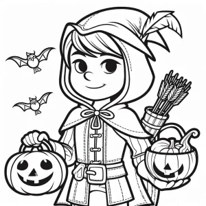 coloriage Disney Halloween pour enfants à imprimer