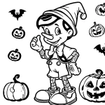 coloriage Disney Halloween gratuit en ligne