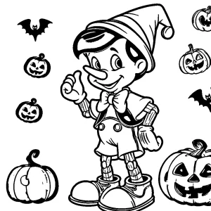 coloriage Disney Halloween gratuit en ligne