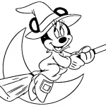 coloriage Disney Halloween à imprimer pour enfant de 7 ans