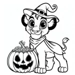 coloriage Disney Halloween à imprimer gratuitement