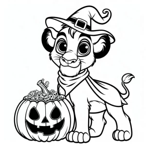 coloriage Disney Halloween à imprimer gratuitement