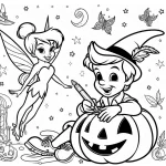 coloriage Disney Halloween à imprimer gratuitement