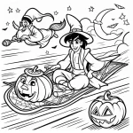 coloriage Disney Halloween en ligne