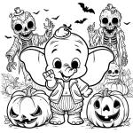 coloriage Disney Halloween en ligne