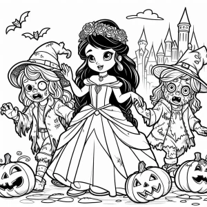 coloriage Disney Halloween à imprimer pdf gratuit