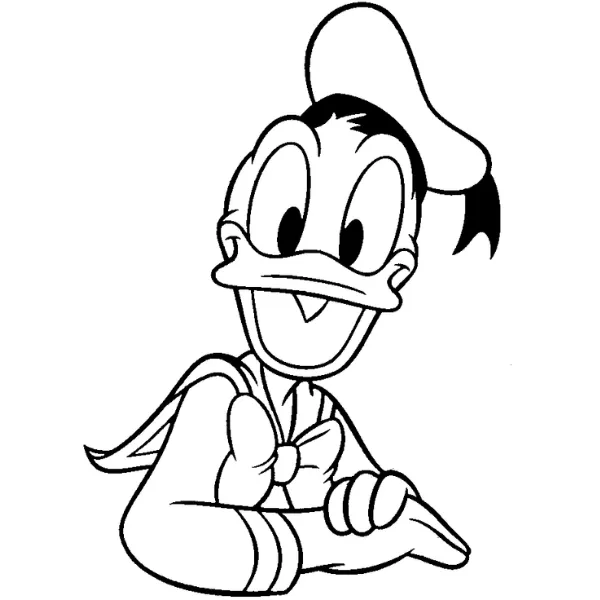 Tranh tô màu Donald Duck
